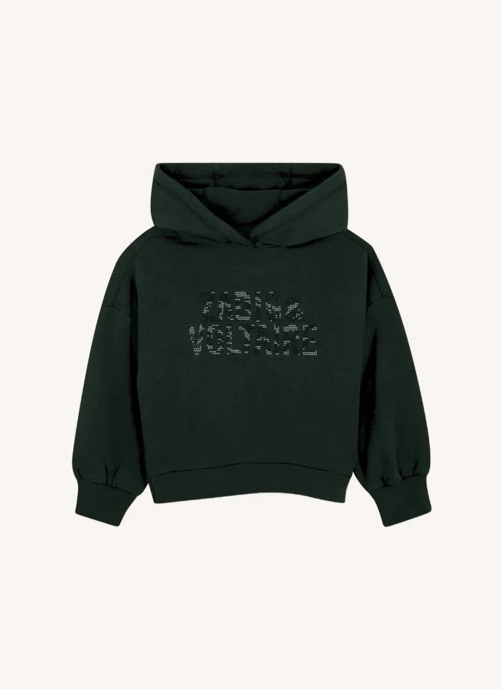 Zadig & Voltaire - Kapuzensweatshirt aus Bio-Baumwolle mit Glitzer | Schwarz