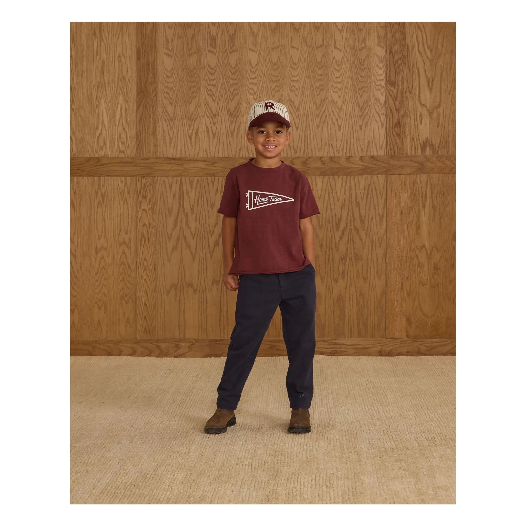 Rylee + Cru - Home Team T-Shirt | Burgund