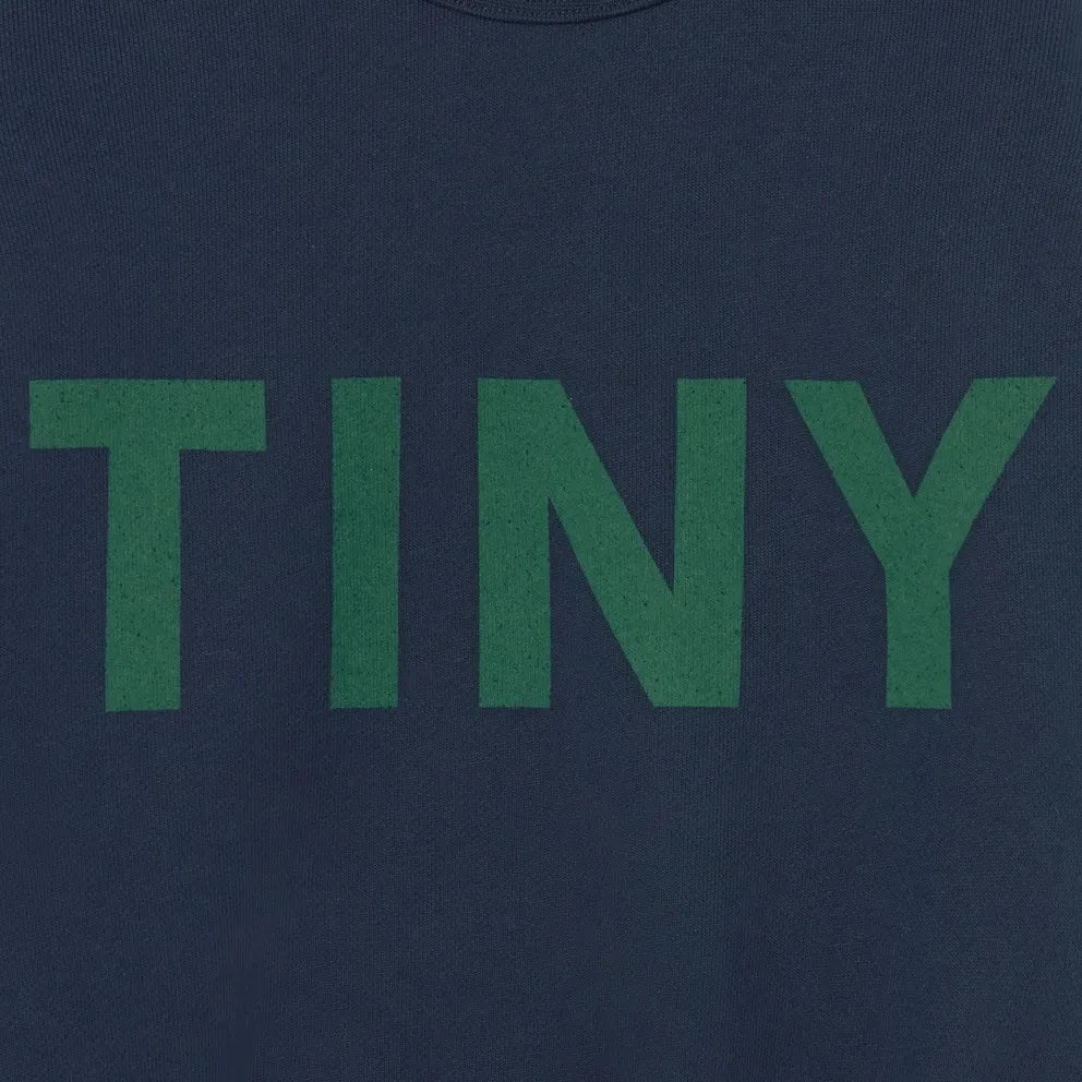 Tinycottons – Sweatshirt aus Bio-Baumwolle mit Farbblock-Design | Marineblau