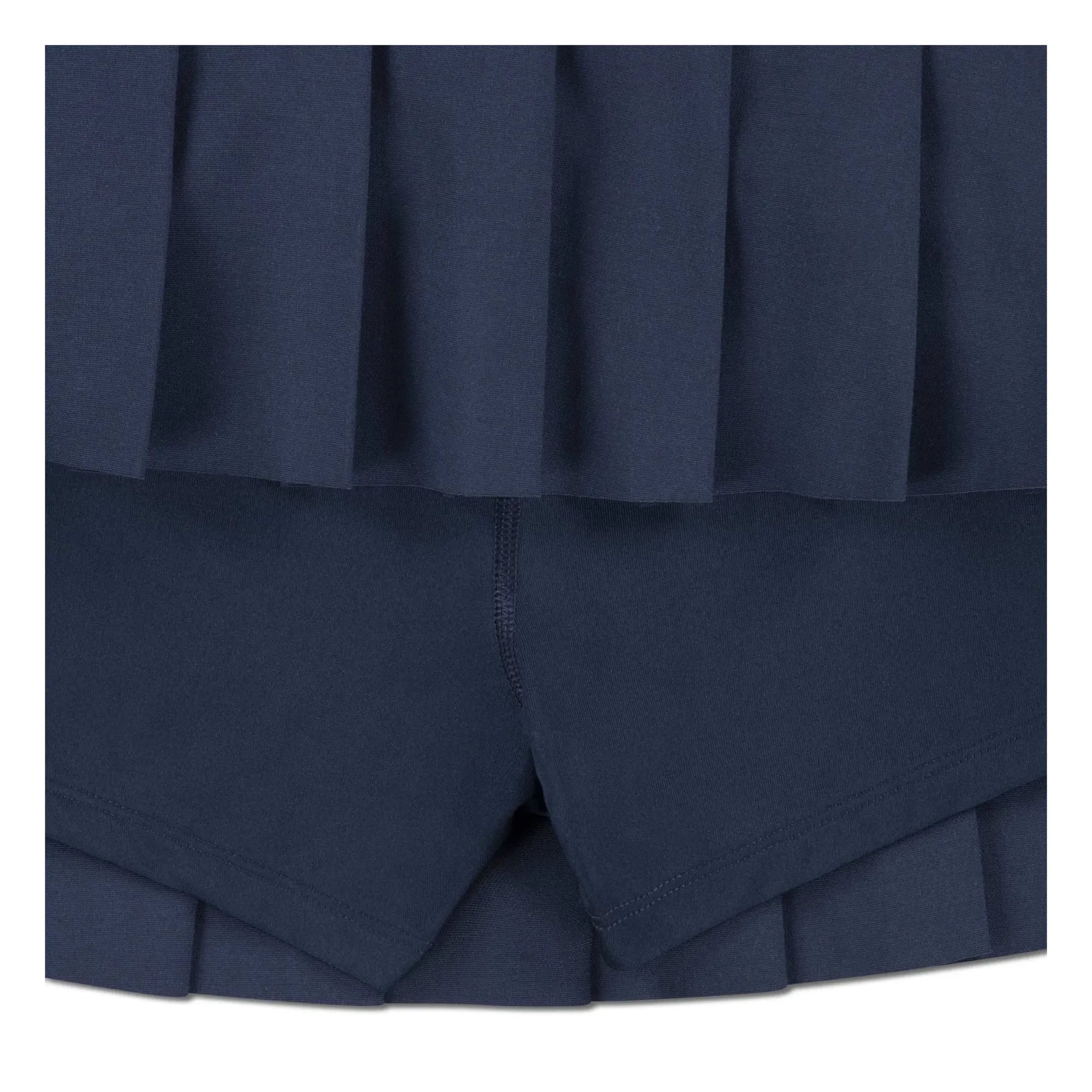 Lacoste - Recycelter Faser-Faltenrock | Marineblau