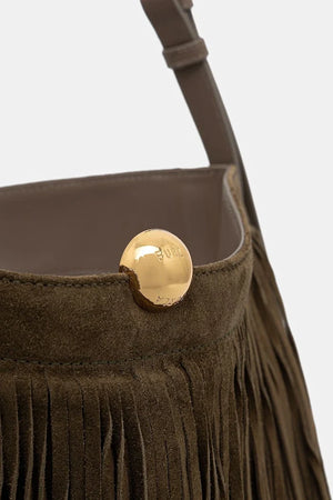 Furla kadın süet tote çanta