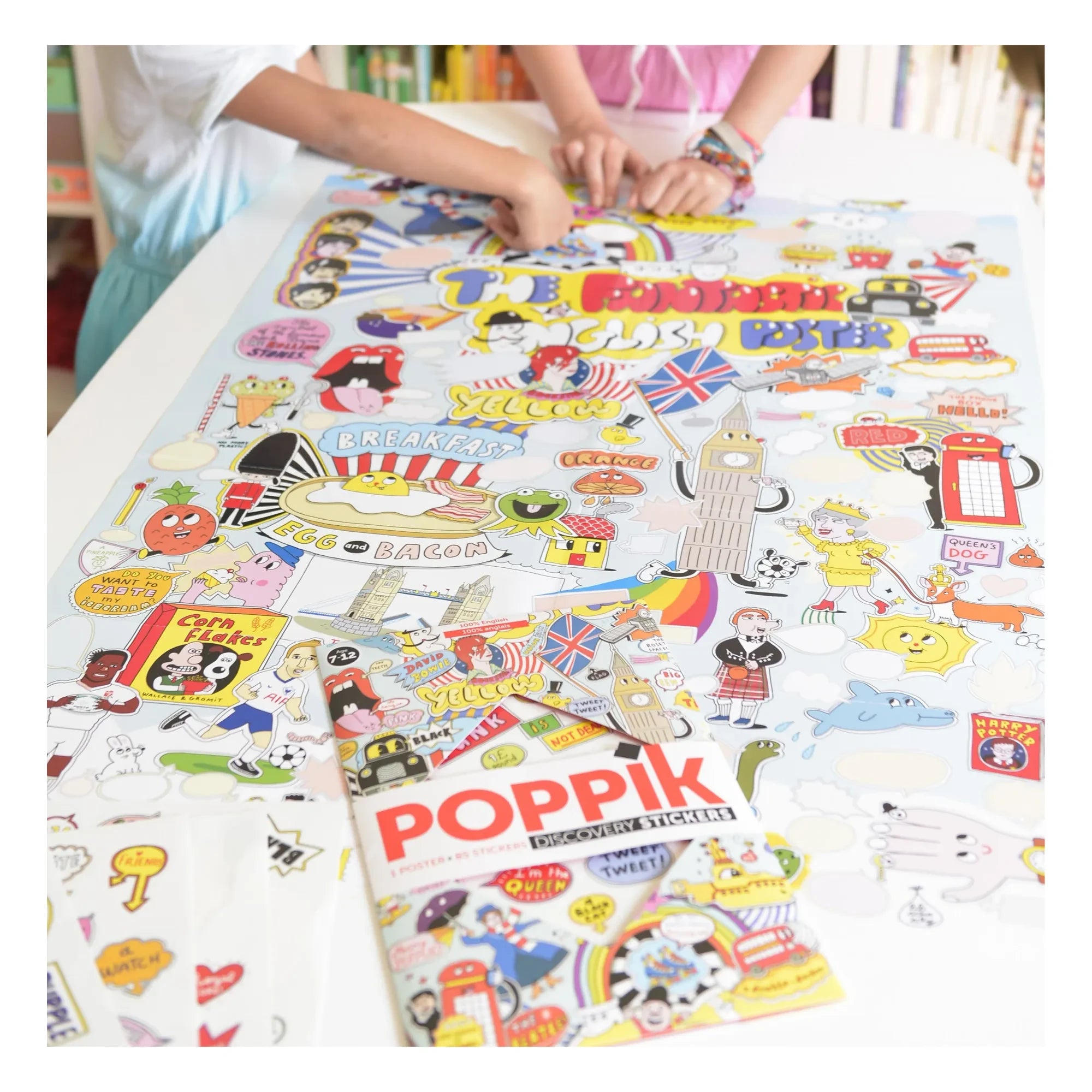 Poppik – 100 % Englisch Stickerposter