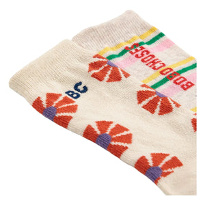 Bobo Choses - 2er-Set Socken aus Bio-Baumwolle Kaleidoscope | Beige