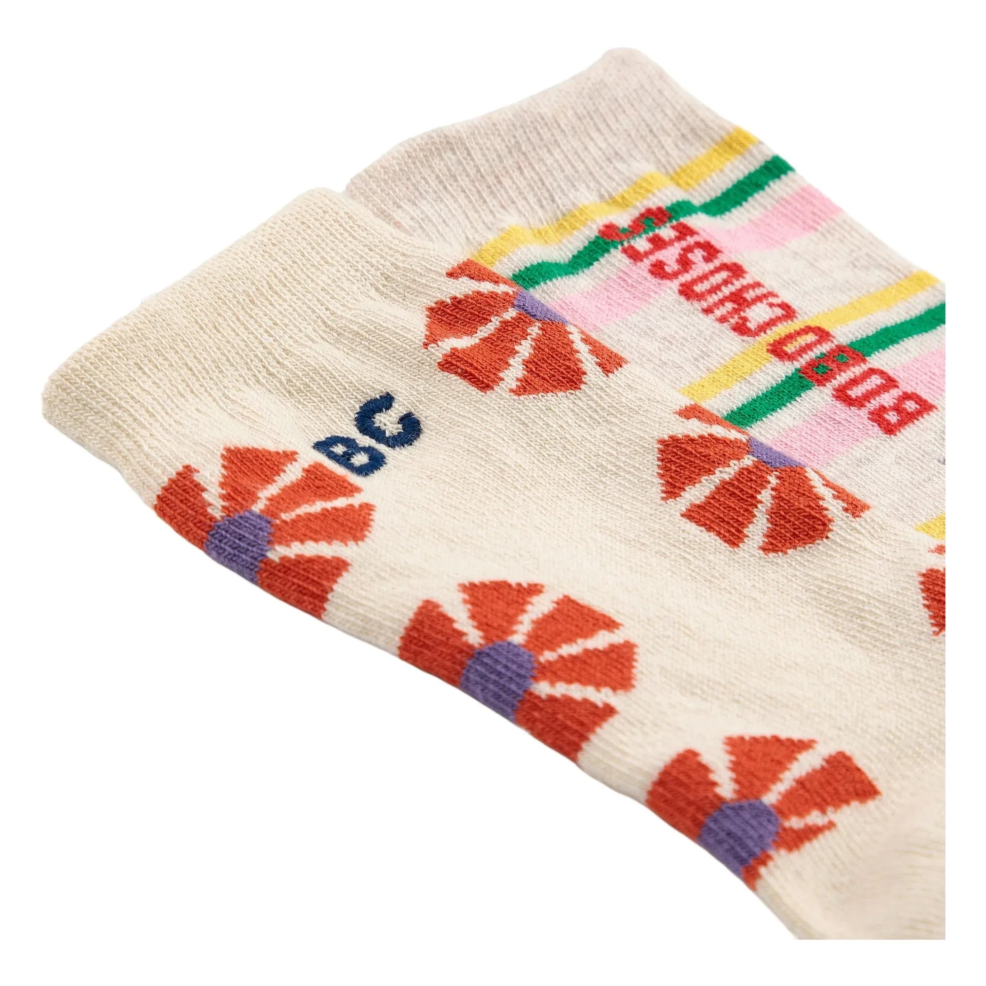 Bobo Choses - 2er-Set Socken aus Bio-Baumwolle Kaleidoscope | Beige