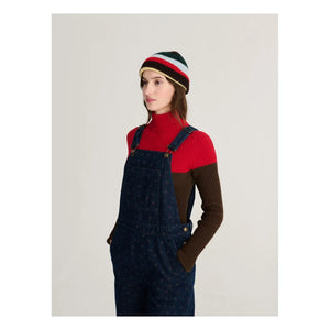 Bobo Choses – Latzhose aus Bio-Baumwolle, Modell Swamp Whirl | Marineblau