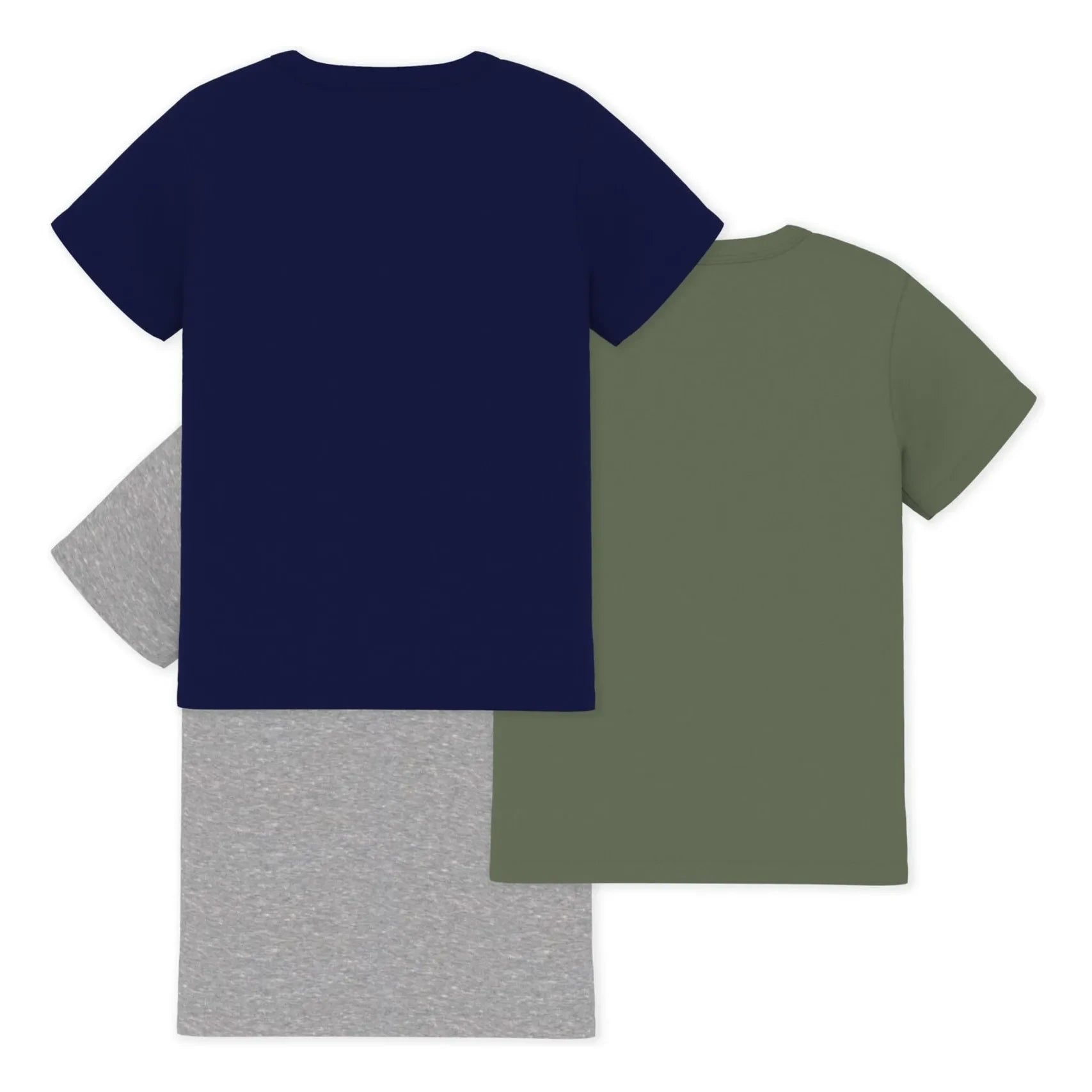 Petit Bateau - 3er-Pack unifarbene T-Shirts | Khaki