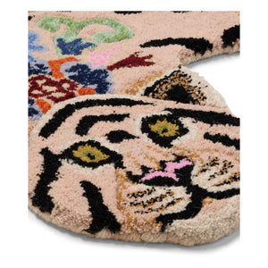 Doing Goods - Mahee Majestic Teppich mit Tiger aus Wolle | Peach