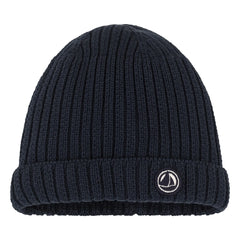 Petit Bateau - Dunkelblaue Baby-Fleece-Mütze