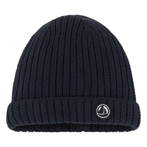 Petit Bateau - Dunkelblaue Baby-Fleece-Mütze