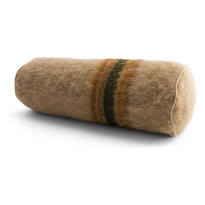The Socialite Family - Adri gestreifter Mohair-Kissenbolster | Braun
