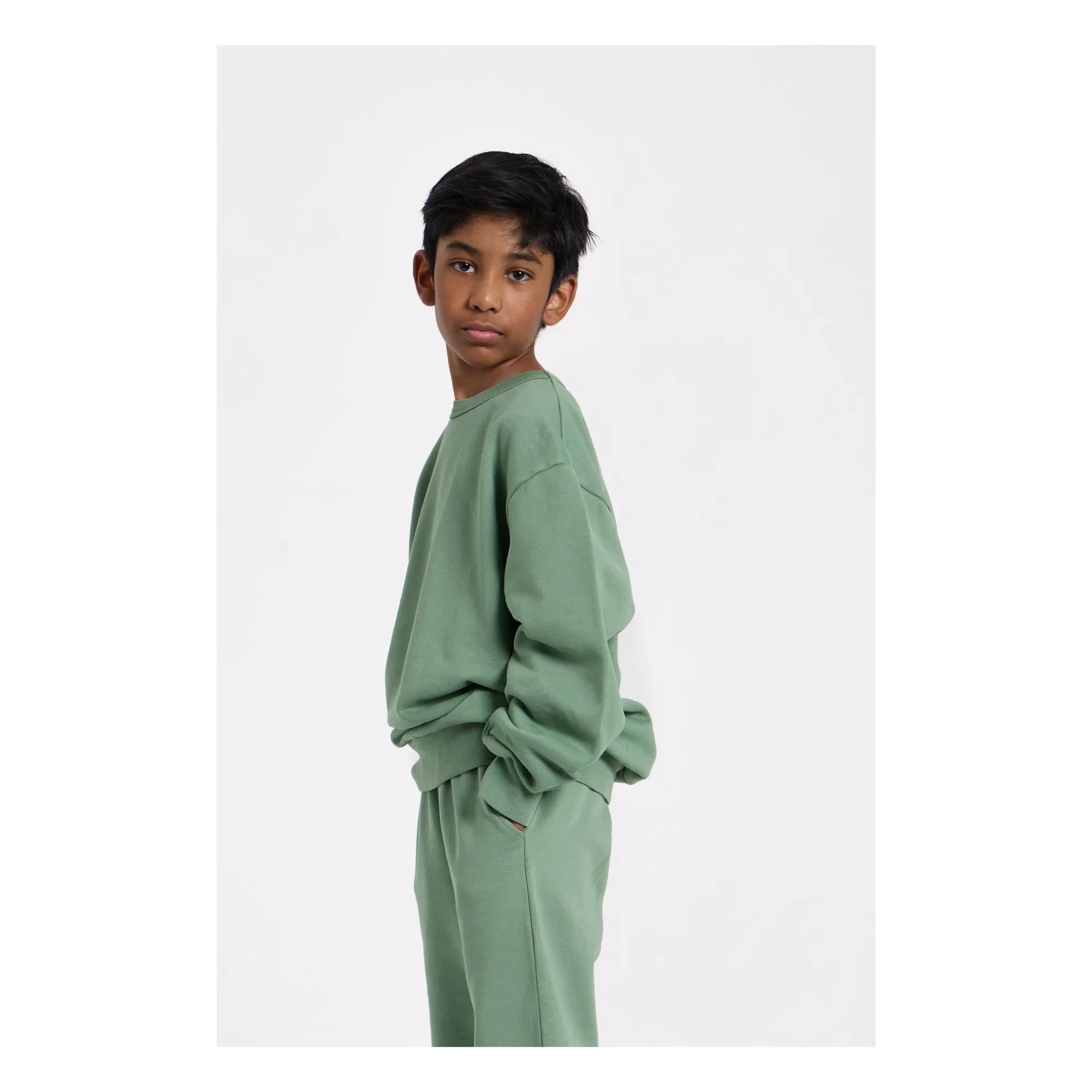 Smallable Kid - Arlo Bio-Baumwoll-Sweatshirt | Khaki