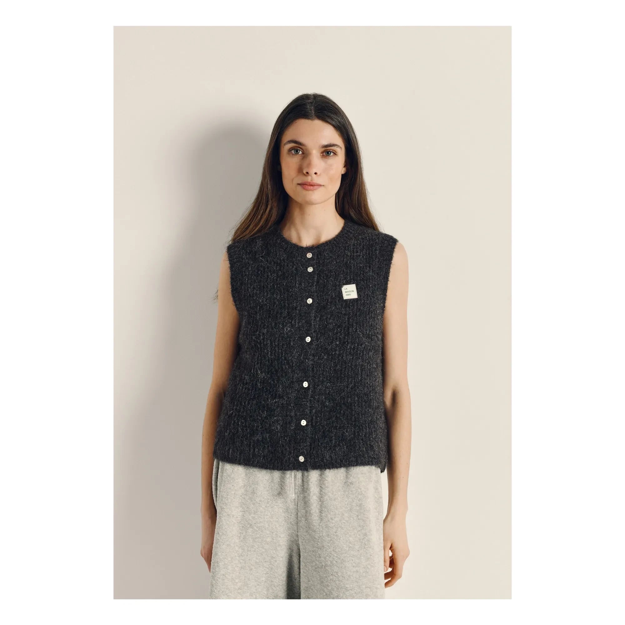 American Vintage - East Laine Strickjacke | Anthrazit