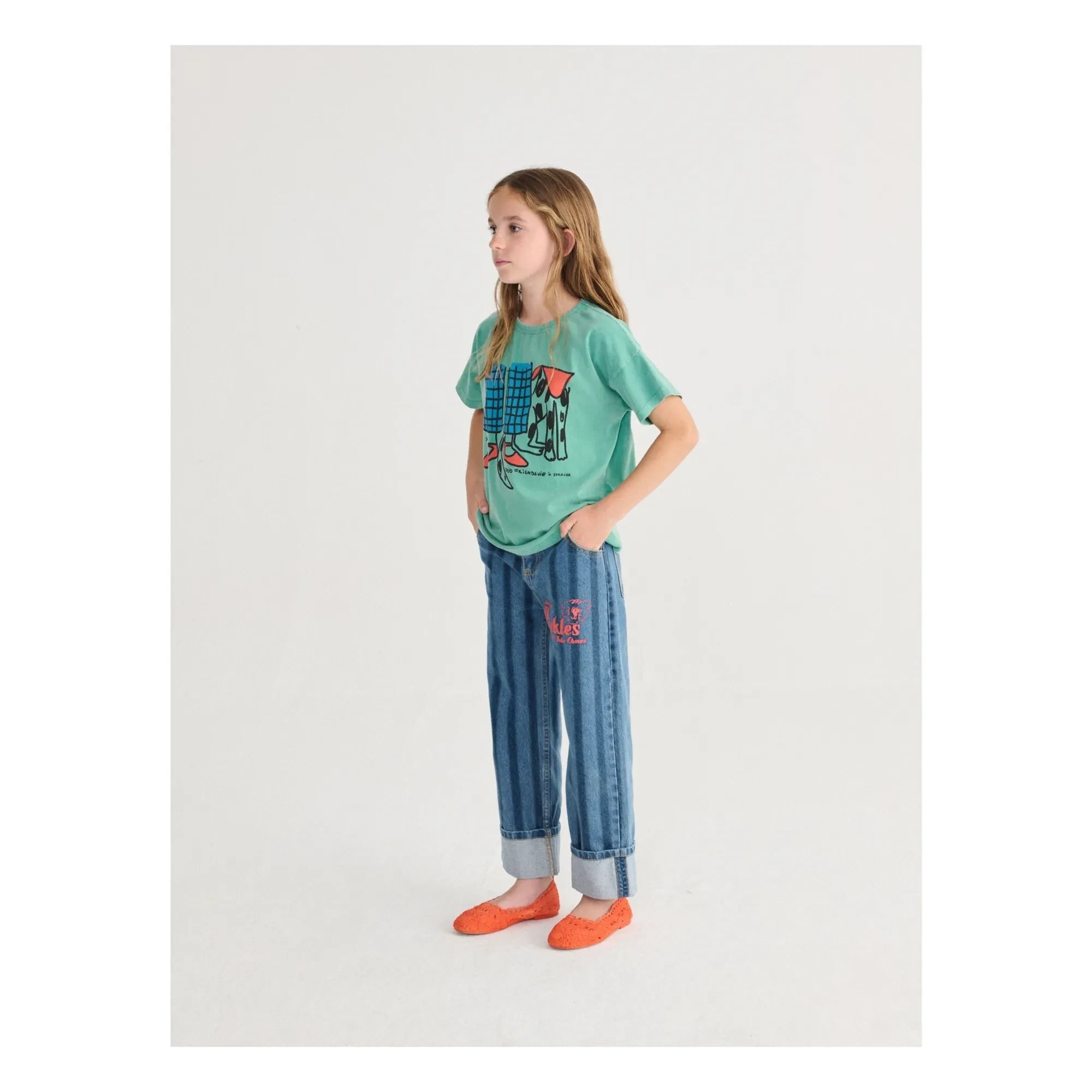 Bobo Choses - T-Shirt Friendship Bio-Baumwolle | Grün