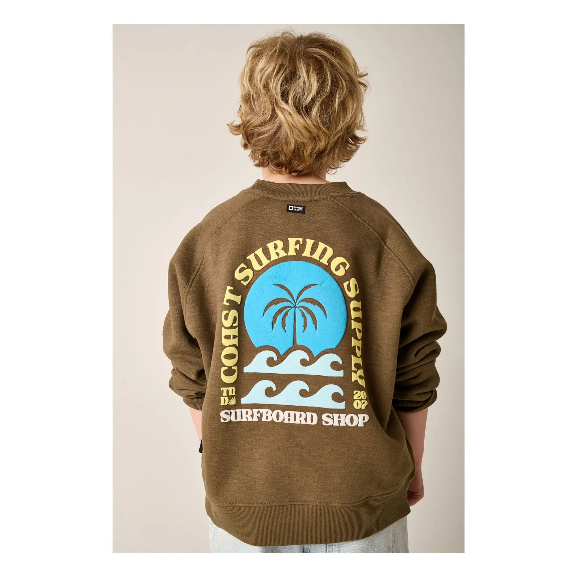 Tumble N'Dry – High Tide Sweatshirt aus Bio-Baumwolle | Khakibraun