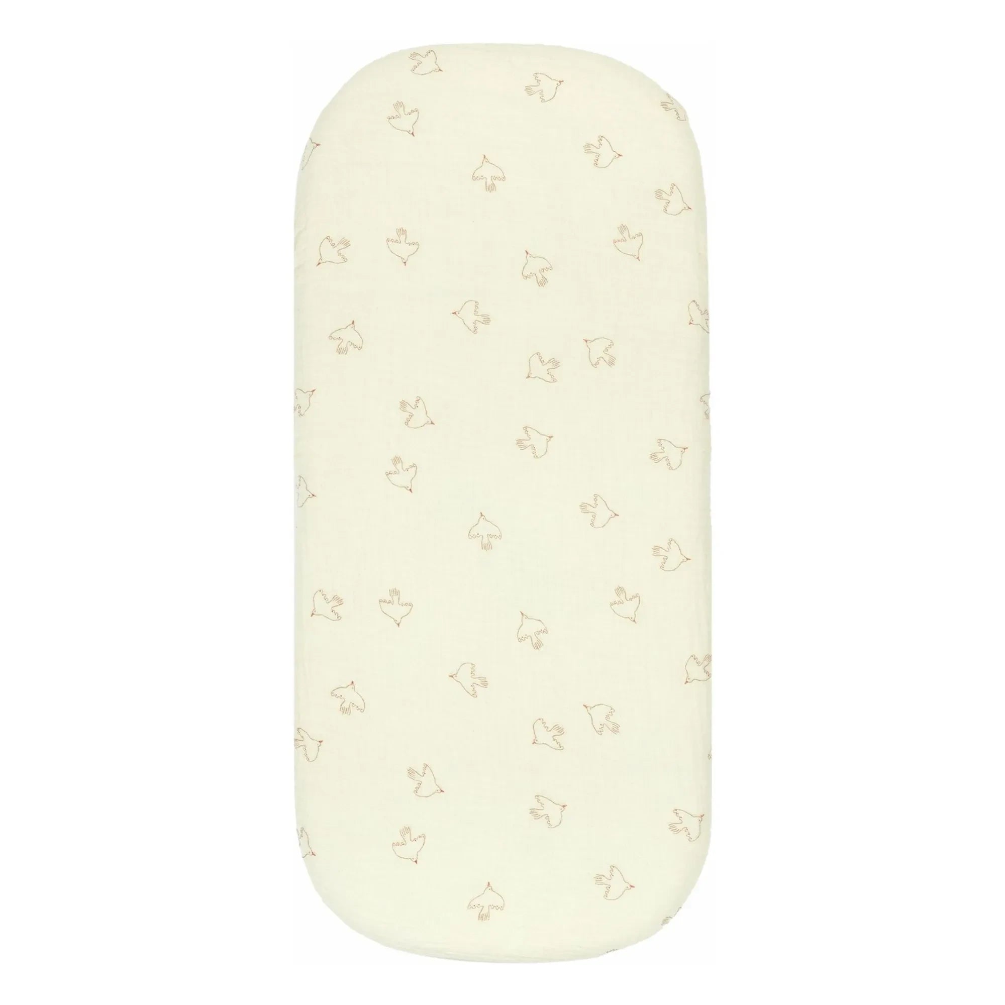 Nobodinoz - Wabi-Sabi Hoshi Birds Krippenlaken | Creme