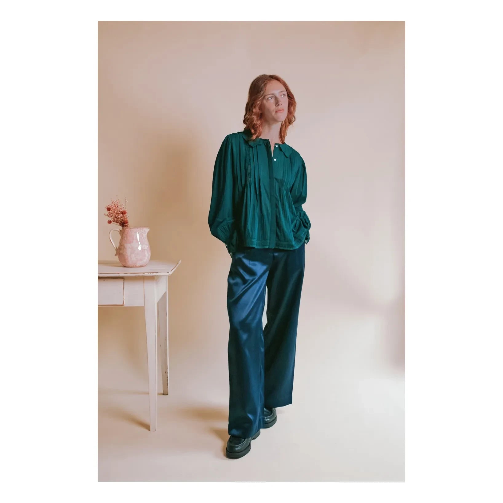 Emile et Ida - Elisabeth Vintage Bluz | Orman Yeşili