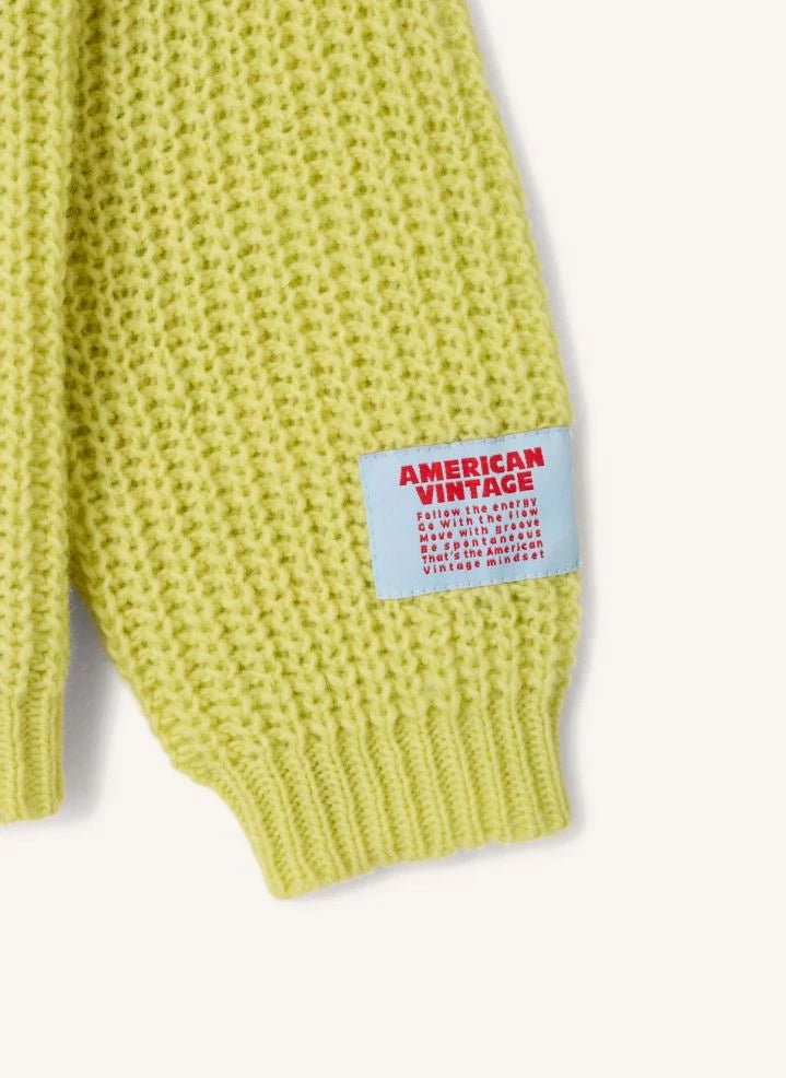 American Vintage - Cyrow Wolle Strickpullover | Gelb