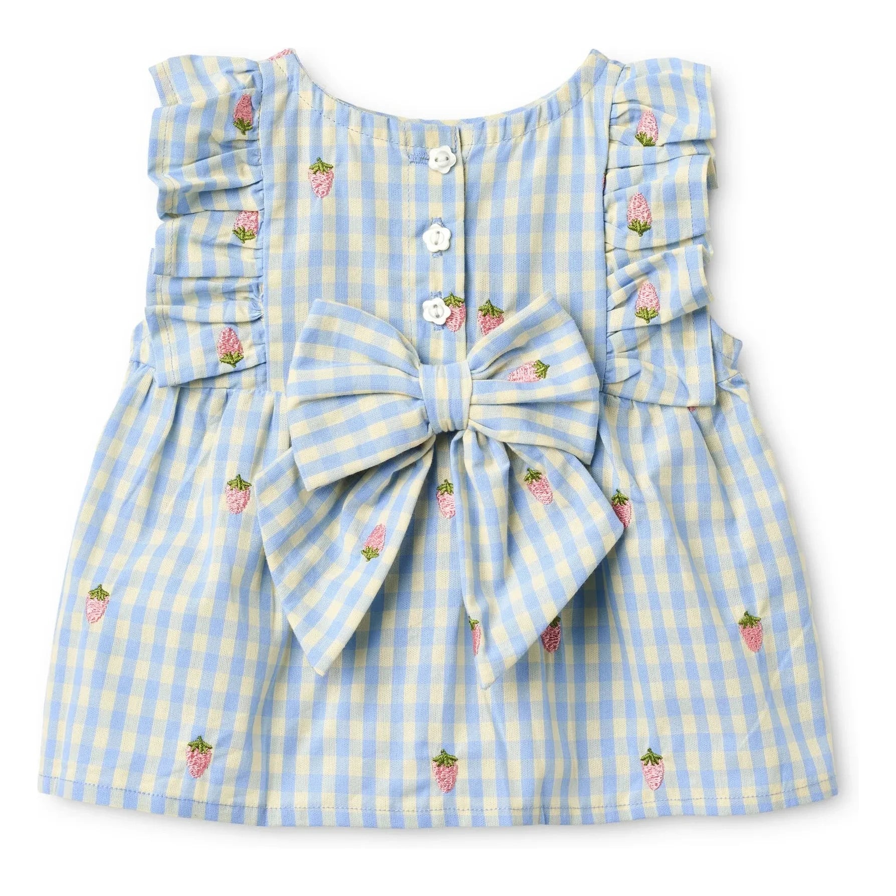 Flöss - Millie Gingham-Kleid | Hellblau