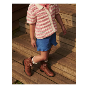 Copenhagen Colors - Niedrige Cowboystiefel Blumen - Copenhagen Colors X Bootstock | Cognac