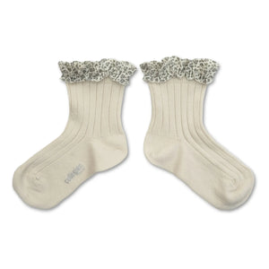 Collégien - Léa Cœurs Socken | Cremeweiß