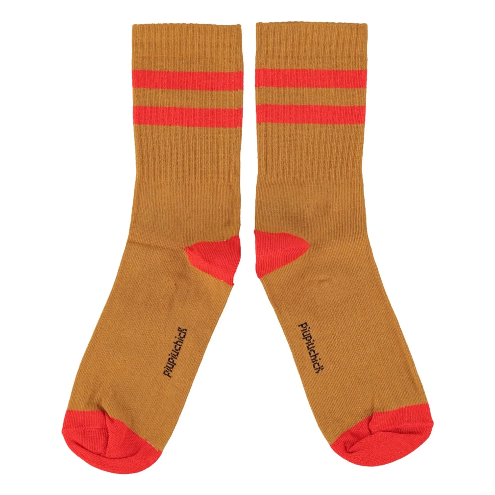 Piupiuchick - Gestreifte Socken | Camel
