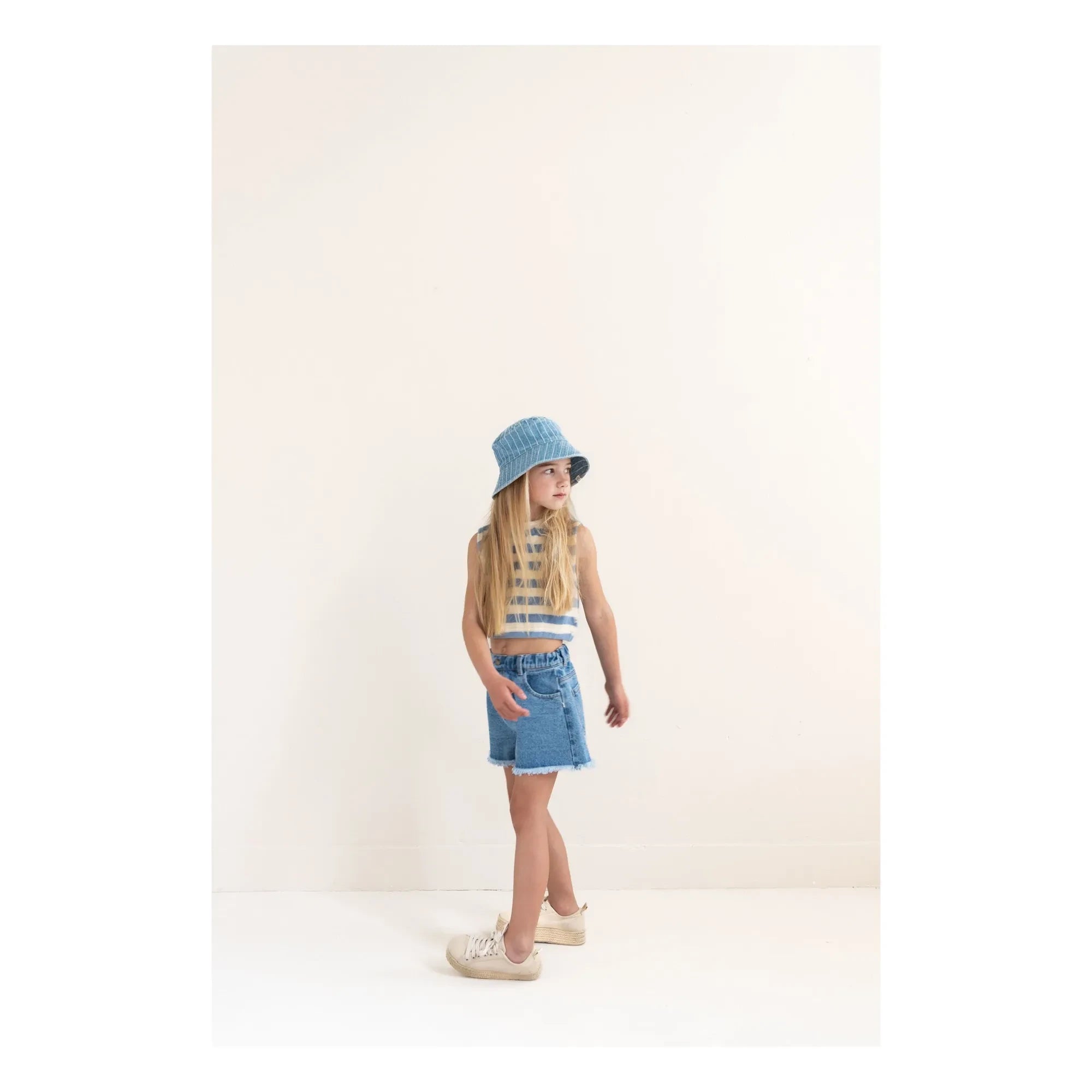 Jenest - Lilou Bio-Baumwoll-Denim-Shorts | Blau