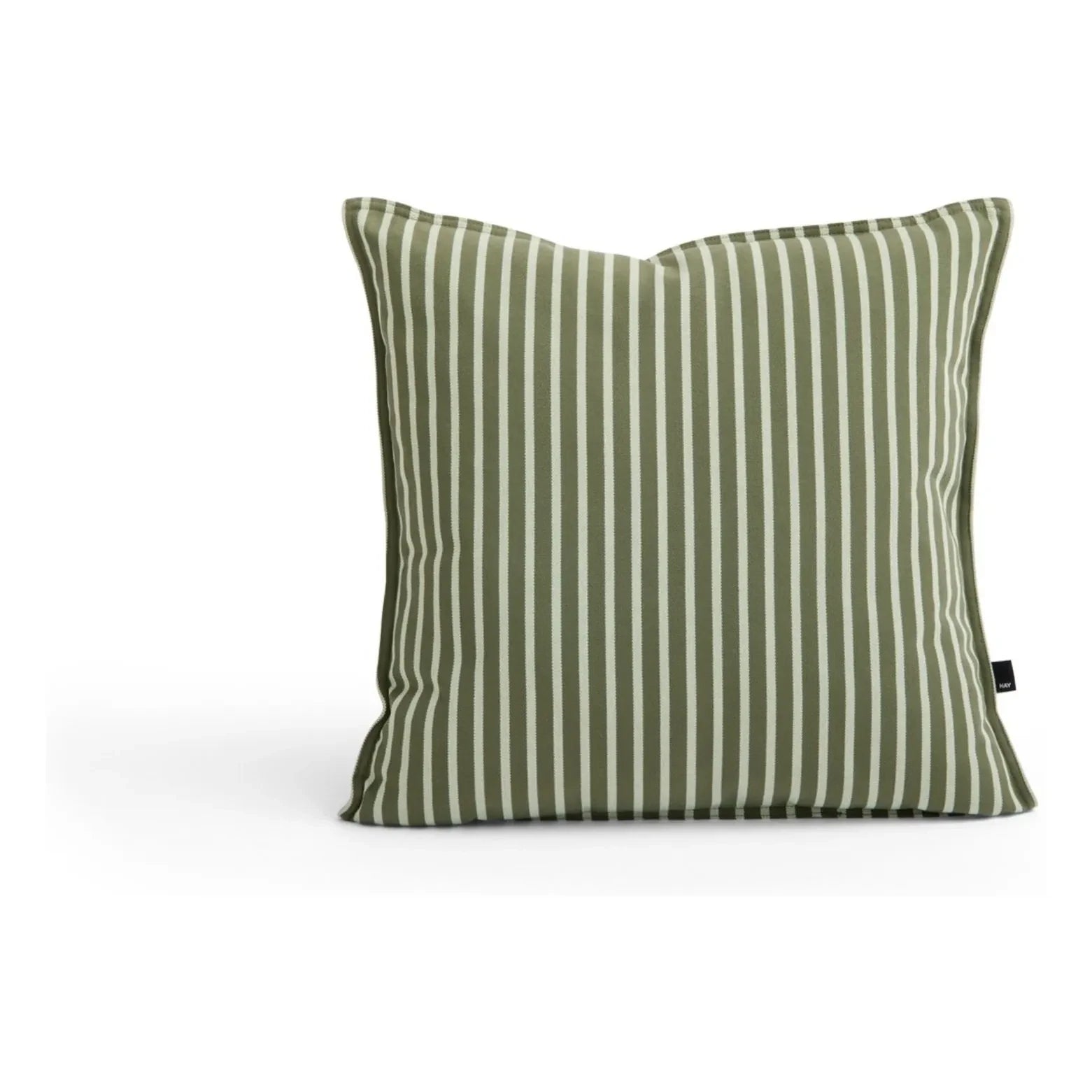 Hay - Gestreiftes Outdoor-Kissen Terrazza | Olive