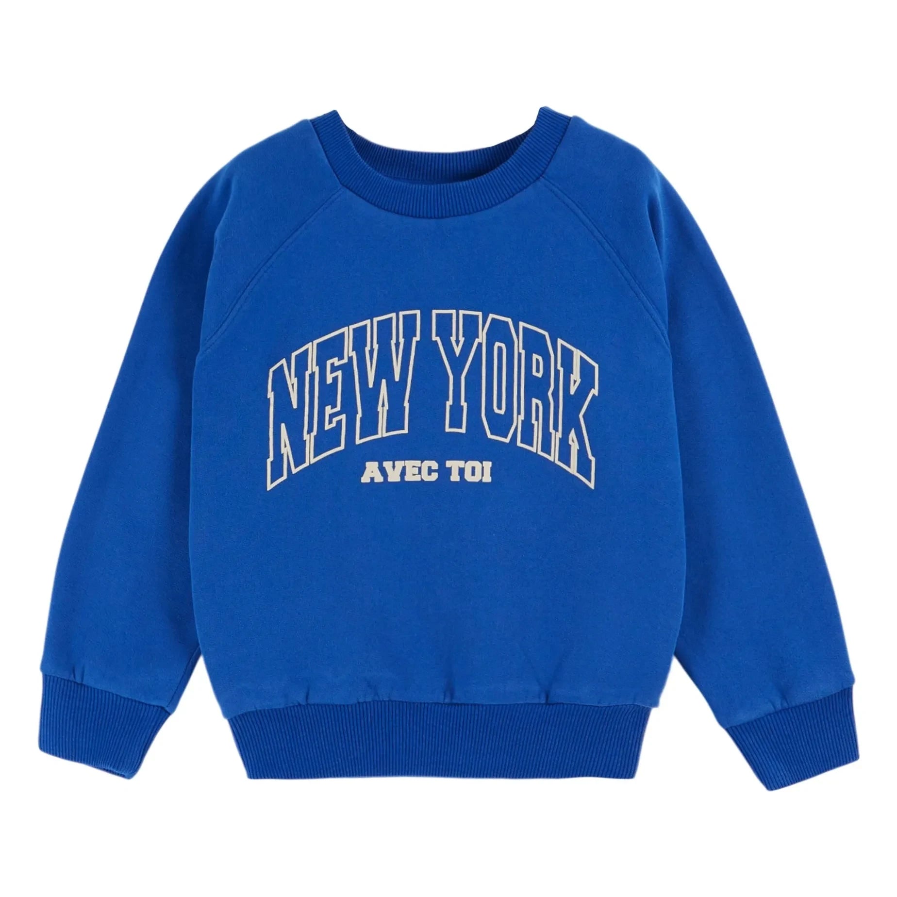 Emile et Ida – Sweatshirt New York Bio-Baumwolle | Königsblau