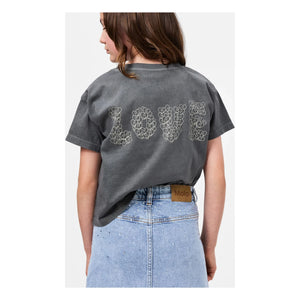 Molo – Runi Love T-Shirt aus Bio-Baumwolle | Dunkelgrau