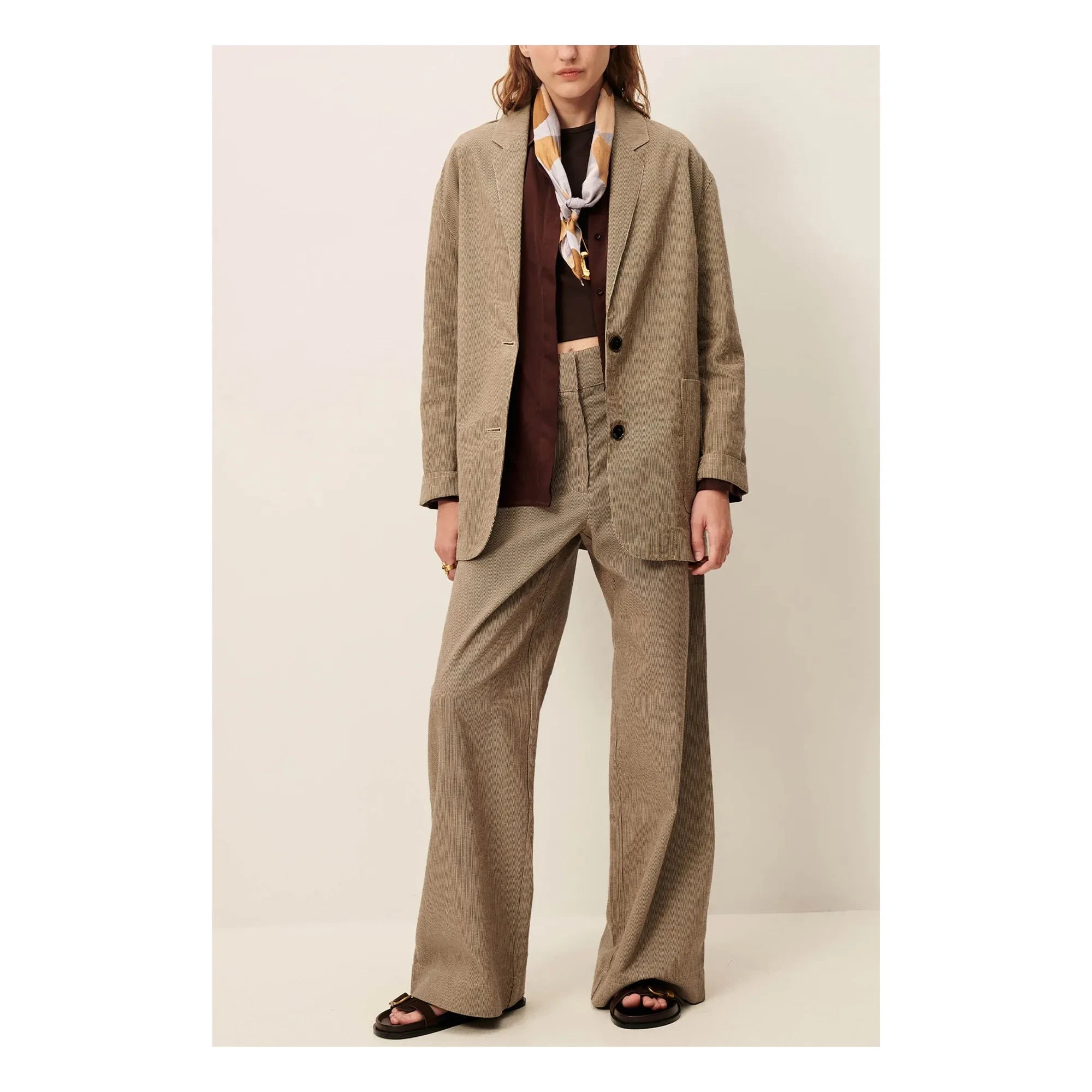 Sessùn - Manhaboo Gestreifte Jeans | Grau