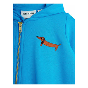 Mini Rodini - Tekir Hund Latzhose aus Bio-Baumwolle | Blau