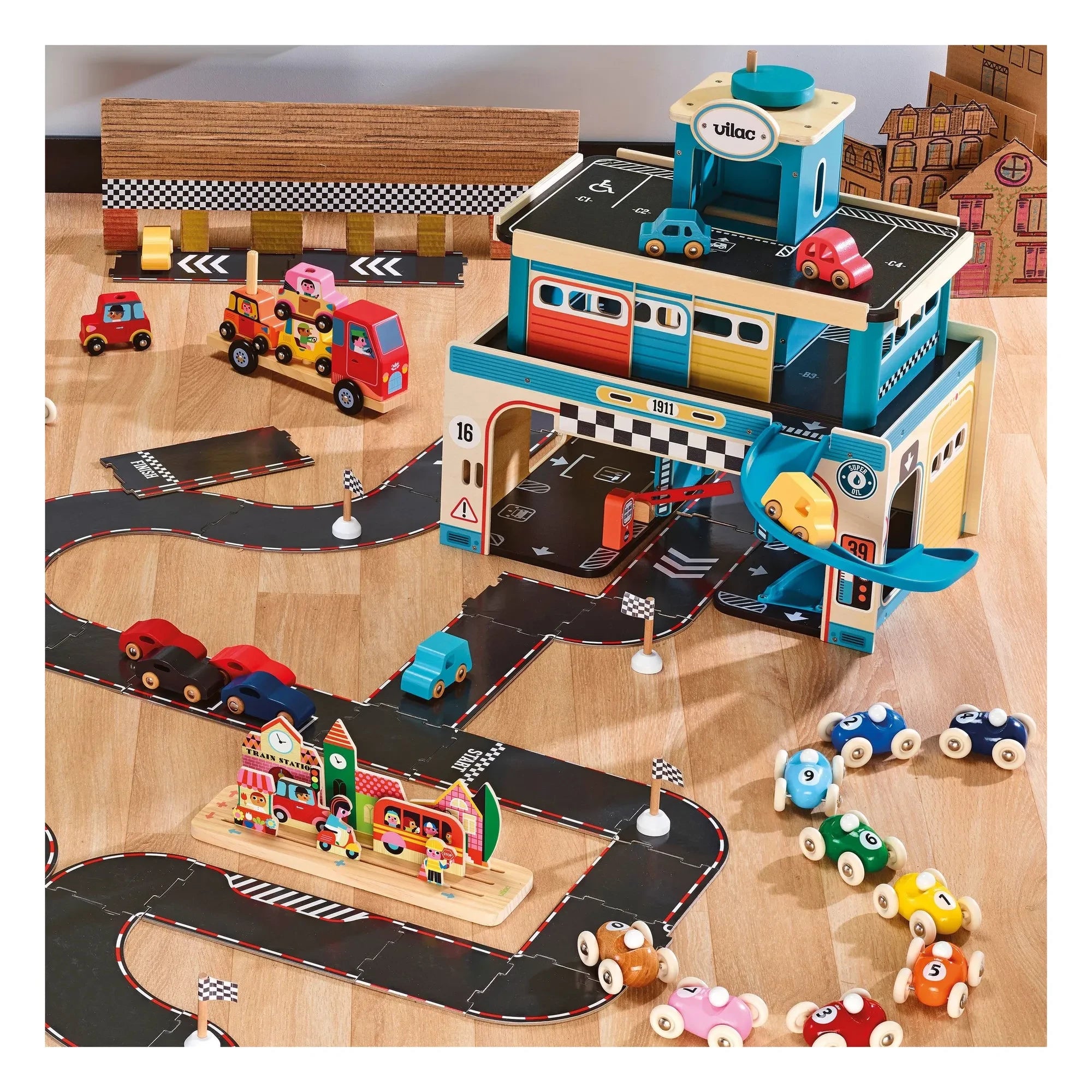 Vilac - Vilacity Autos - 4er Set