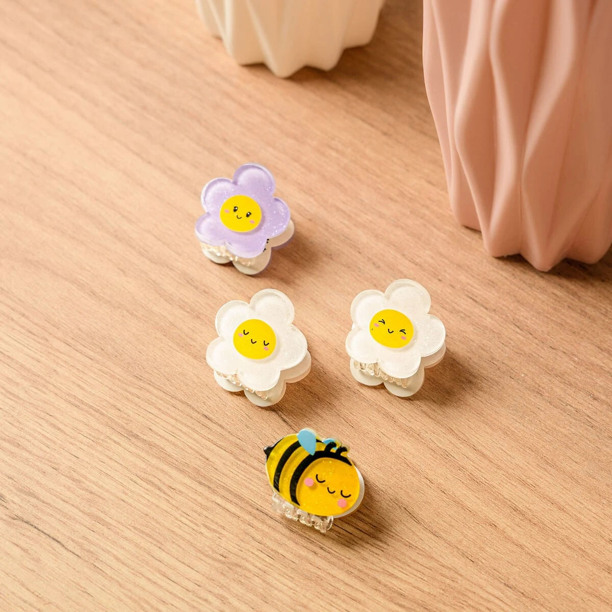 Legami - 4’lü Arı Mini Saç Tokası Seti - Tak Saçımı!