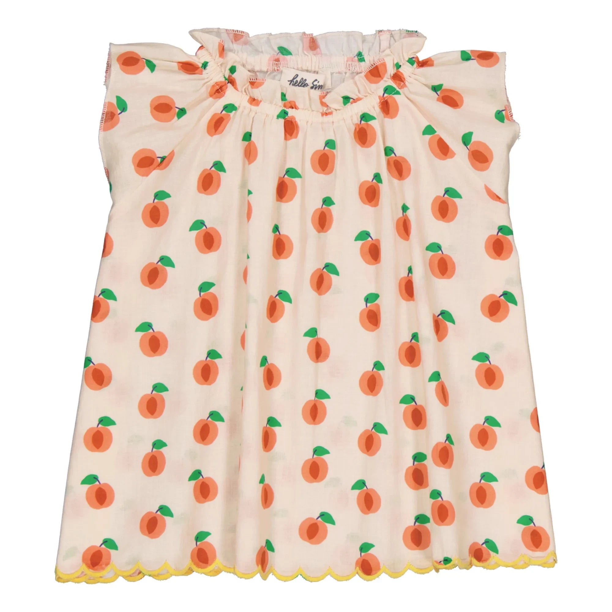 Hello Simone - Antonia Pfirsichfarbenes Kleid | Creme
