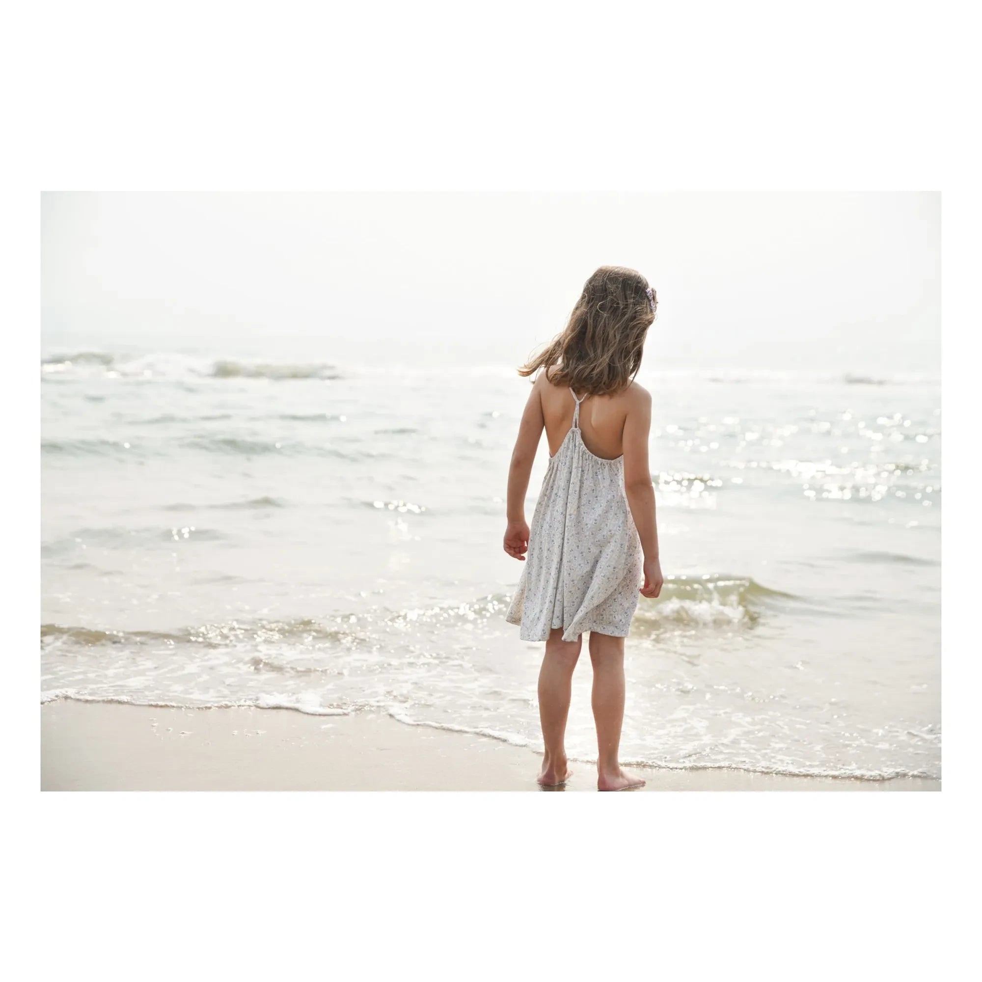 Soor Ploom - Loop Fleurie Kleid aus Bio-Baumwolle | Ecru
