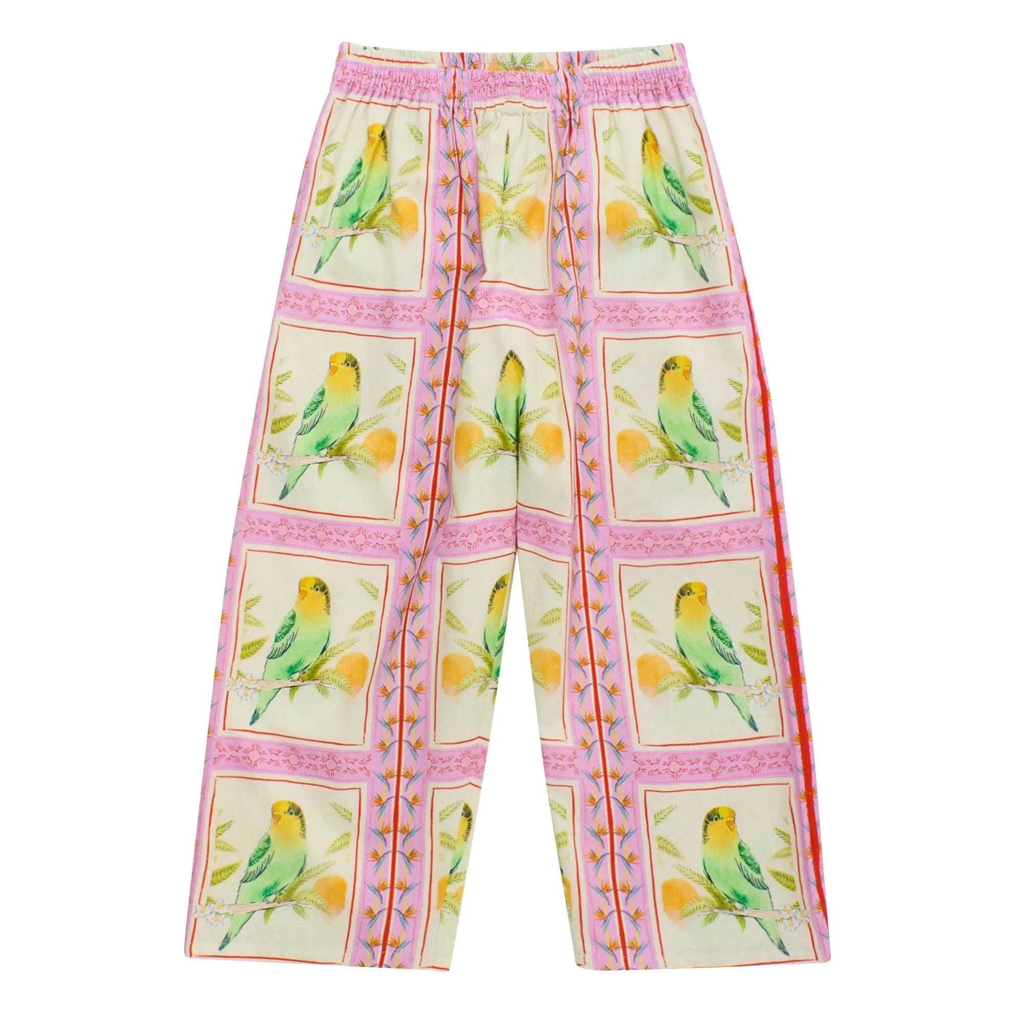 Maison Mangostan – Birds Patchwork Hose | Rosa