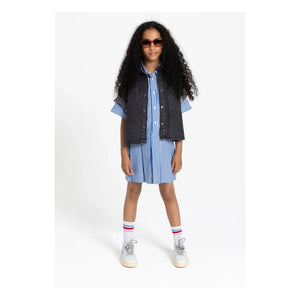 Finger in the nose - Dakota Gestreiftes Kleid | Blau
