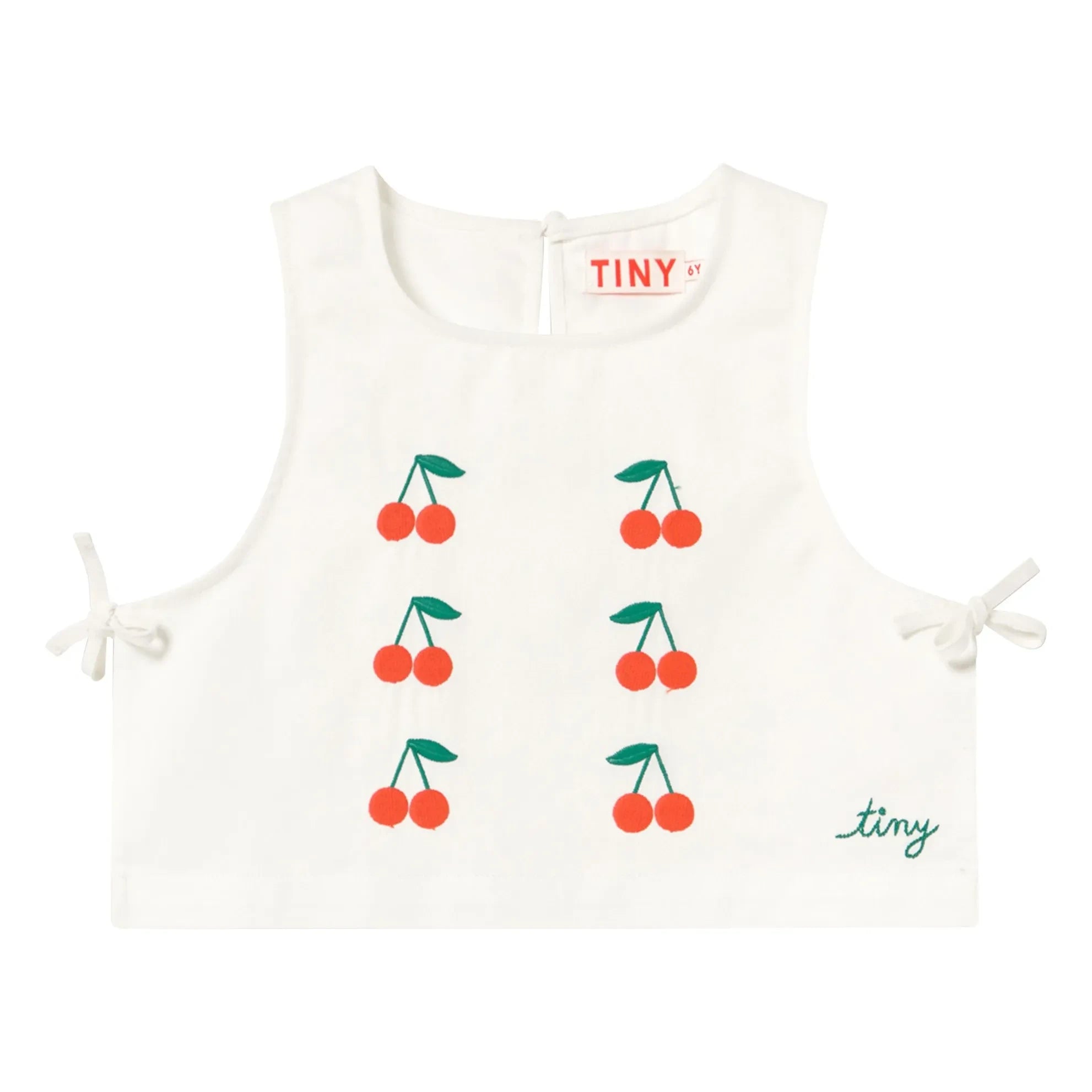 Tinycottons - Kirschen-Top | Weiß