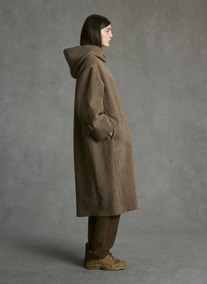 Hod - Carmen Mantel | Taupe-Braun