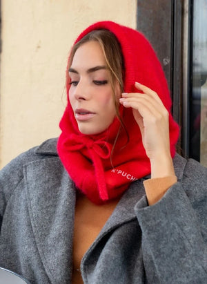 K'puche - Kim Alpaka Kapuzenpullover | Rot