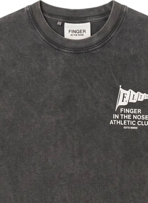 Finger in der Nase - Sako Run Club Organic Cotton T-Shirt | Schwarz