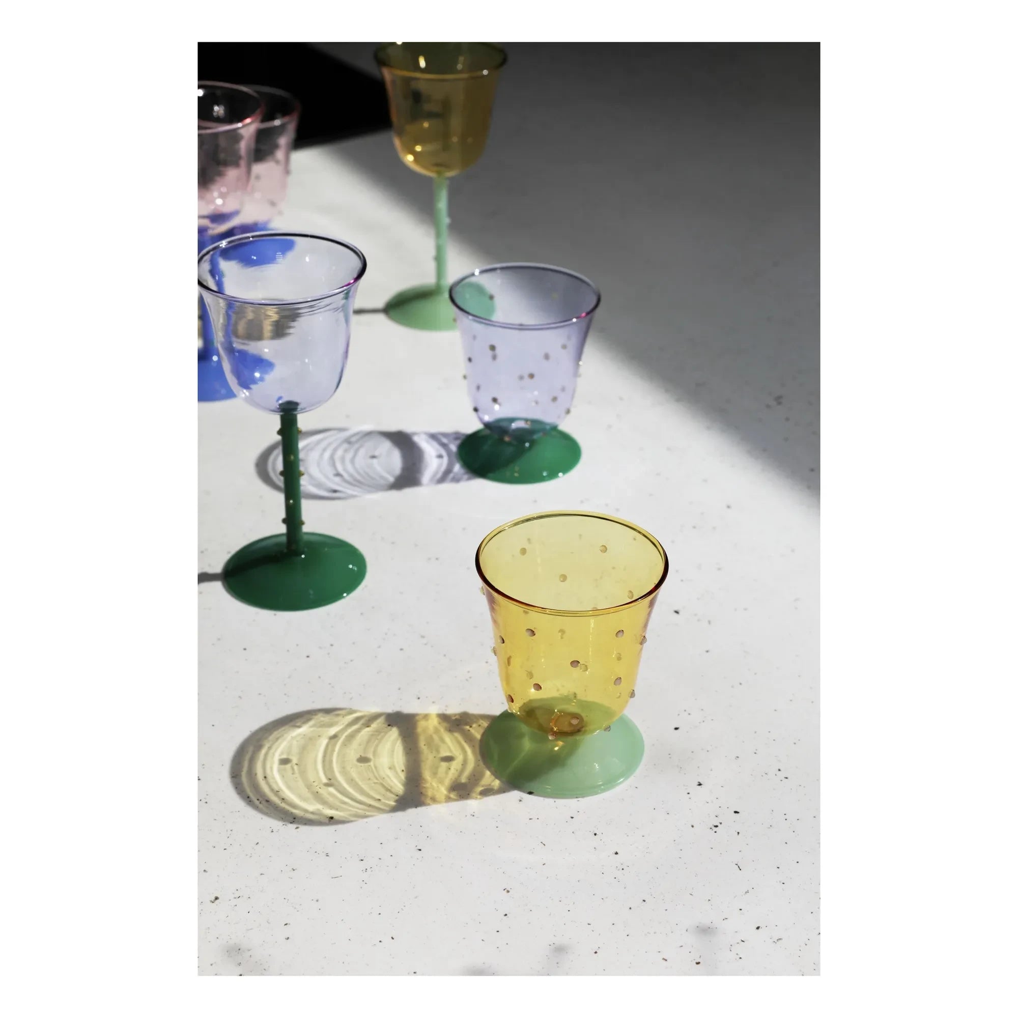 &Klevering - Punkt-Gläser - 2er Set | Gelb