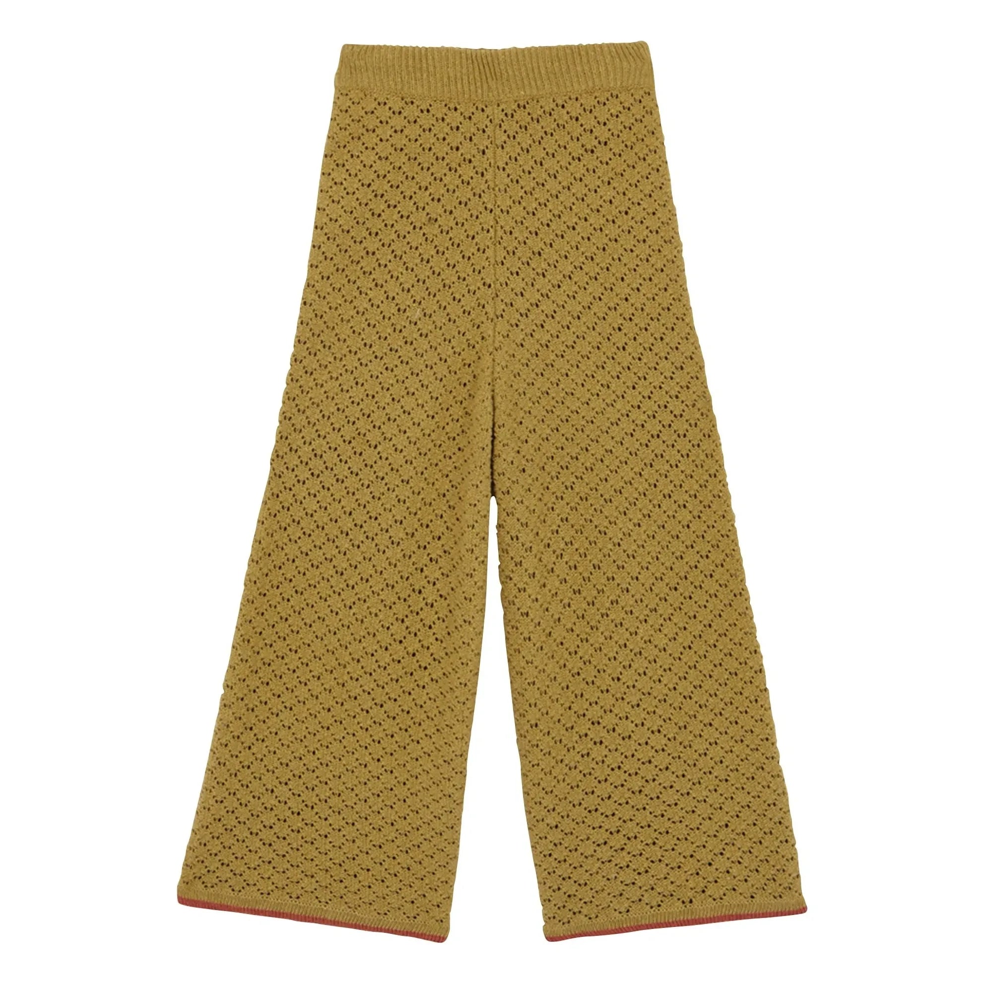 birinit - Pointelle Hose | Gelb-grün