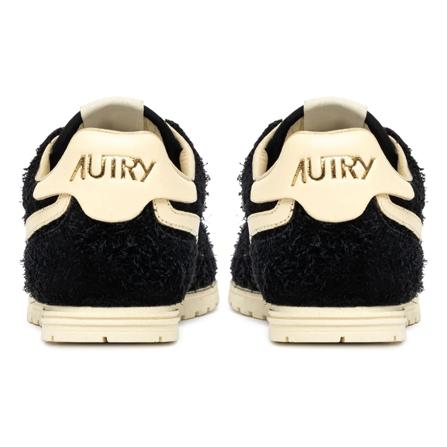 Autry – Windspin Low zweifarbige Sneaker aus Wildleder und Leder | Schwarz