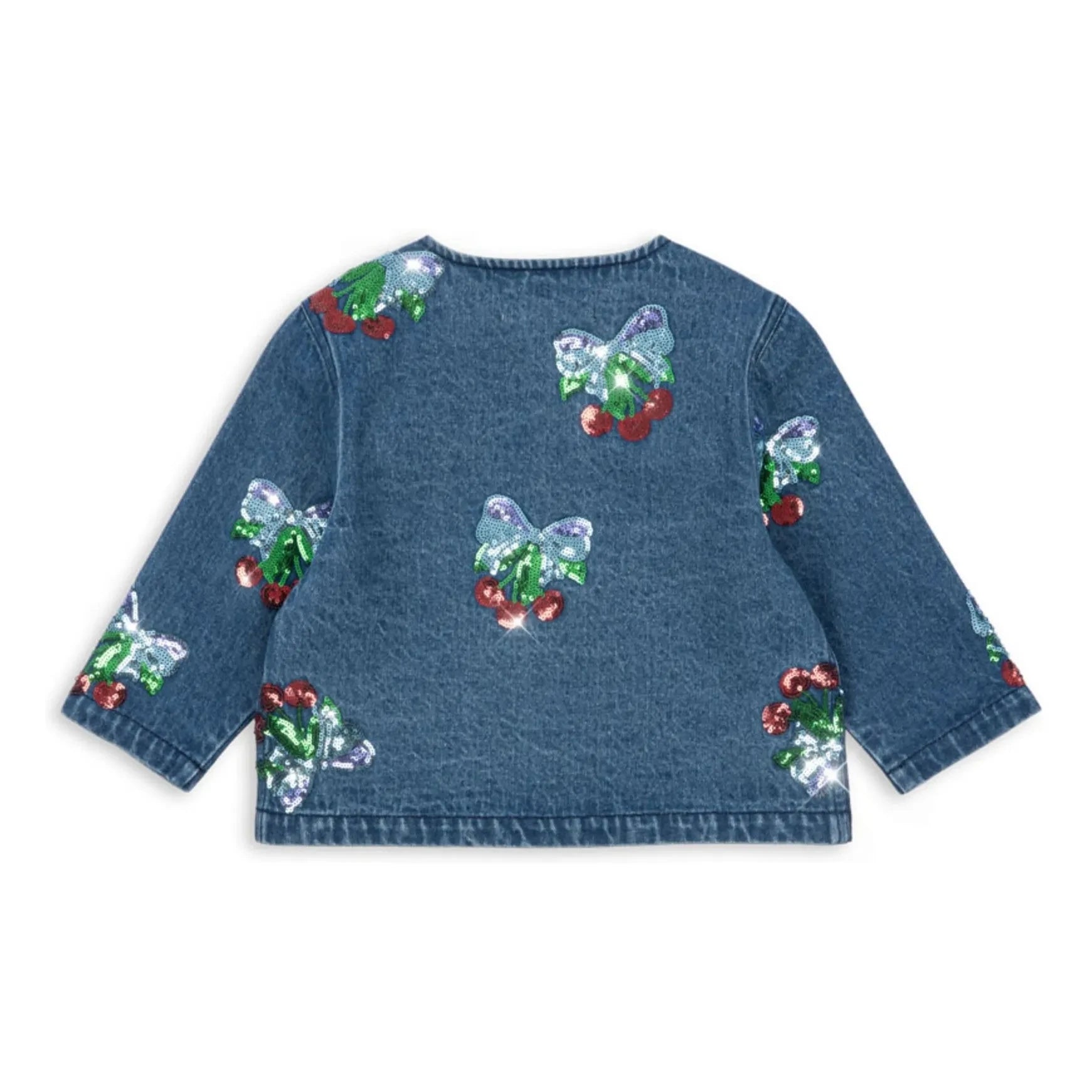 Konges Sløjd - Magot Pailletten-Jeansjacke aus Bio-Baumwolle | Blau