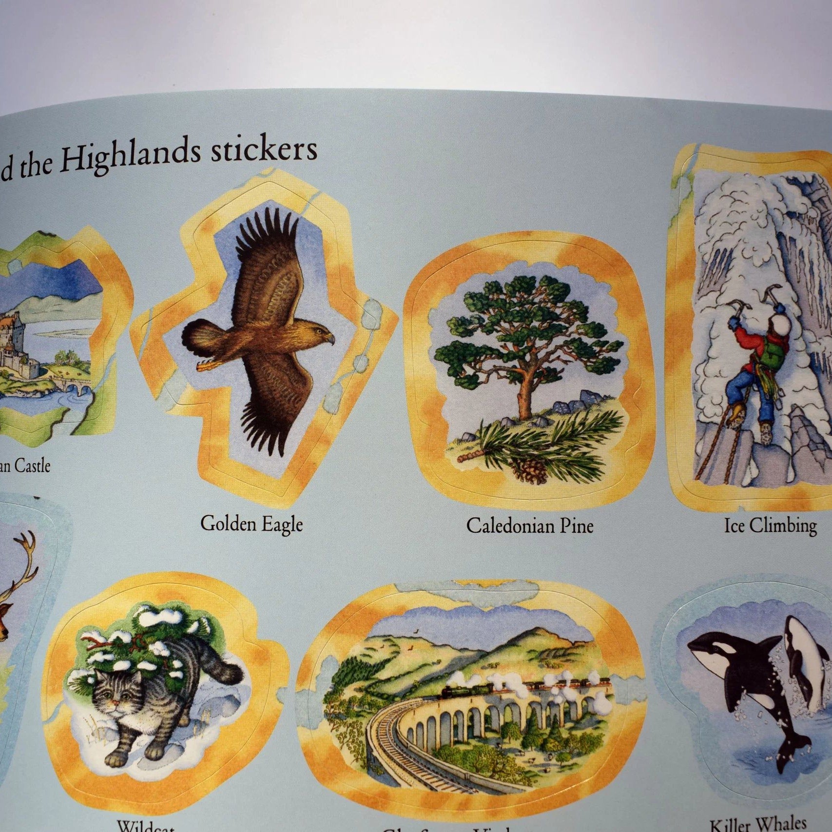 Birlinn - Sticker Atlas Of Scotland-Dinossi