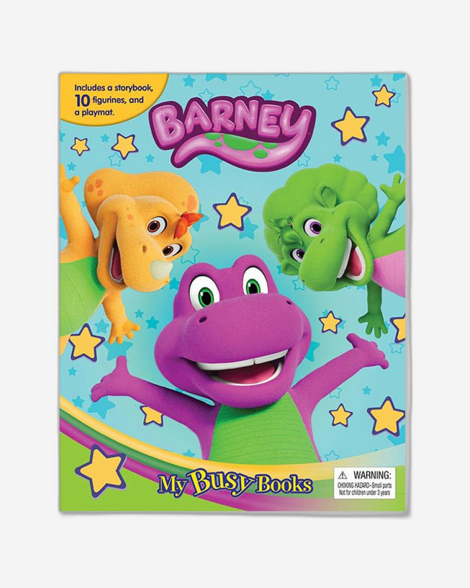 Phidal - Mattel Barney Englisches Beschäftigungs- und Geschichtenbuch