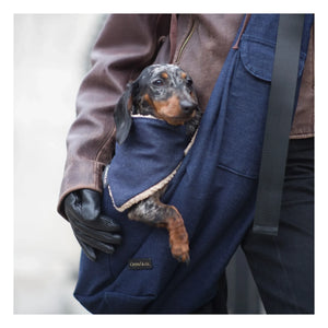 Caramel & Cie - Promenade Umhängetasche Denim Hund