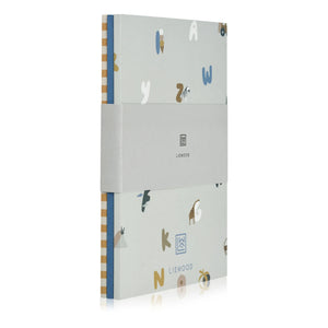 Liewood - A5 Sidney defterler - 3'lü Set | Alphabet/Stripe karışımı