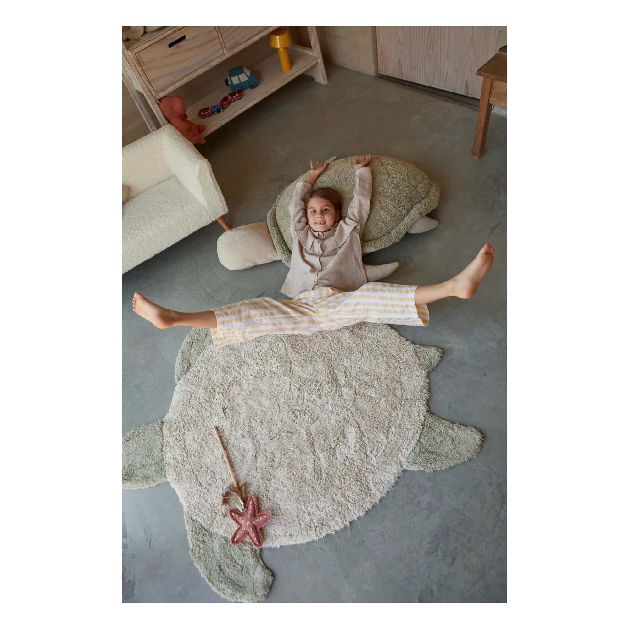 Lorena Canals - Meeresschildkröte Teppich | Olive